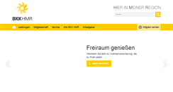 Desktop Screenshot of bkk-hmr.de